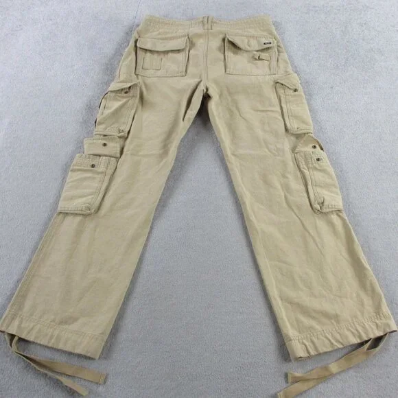 Baby Boo Fashion Cargo Pants Womens XS Sand Brown Tinashe Utility Baggy Relaxed - Picture 4 of 14